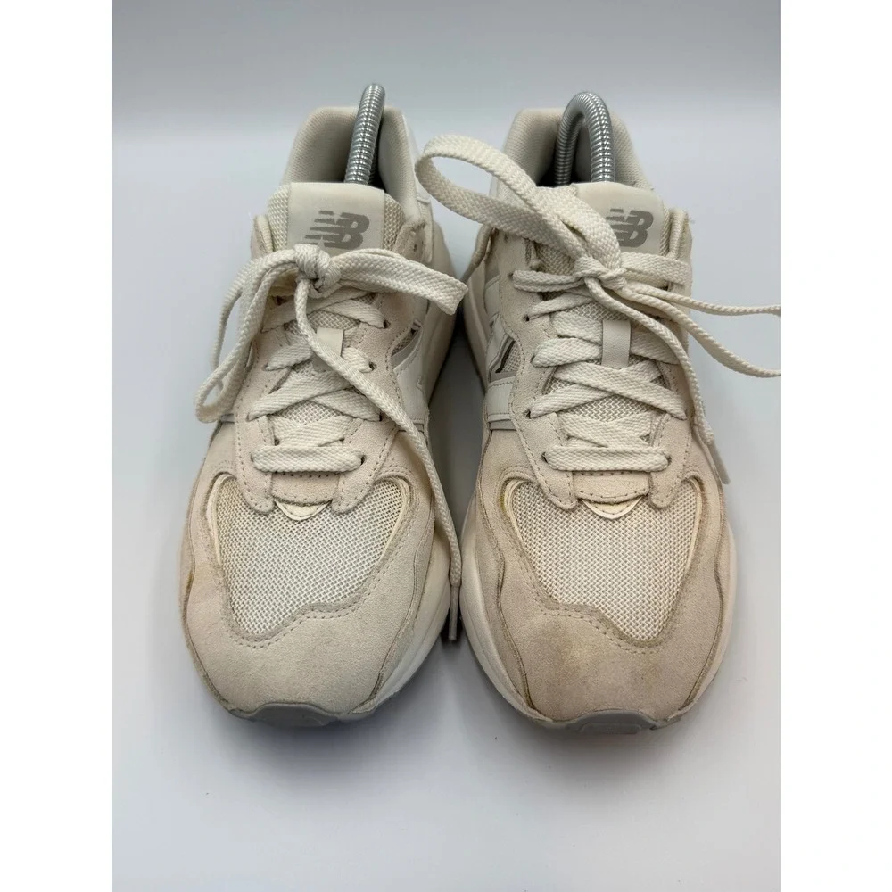 New Balance 57/40 Sea Salt Calm Taupe Suede Mesh Sneakers Sz 9 Women's